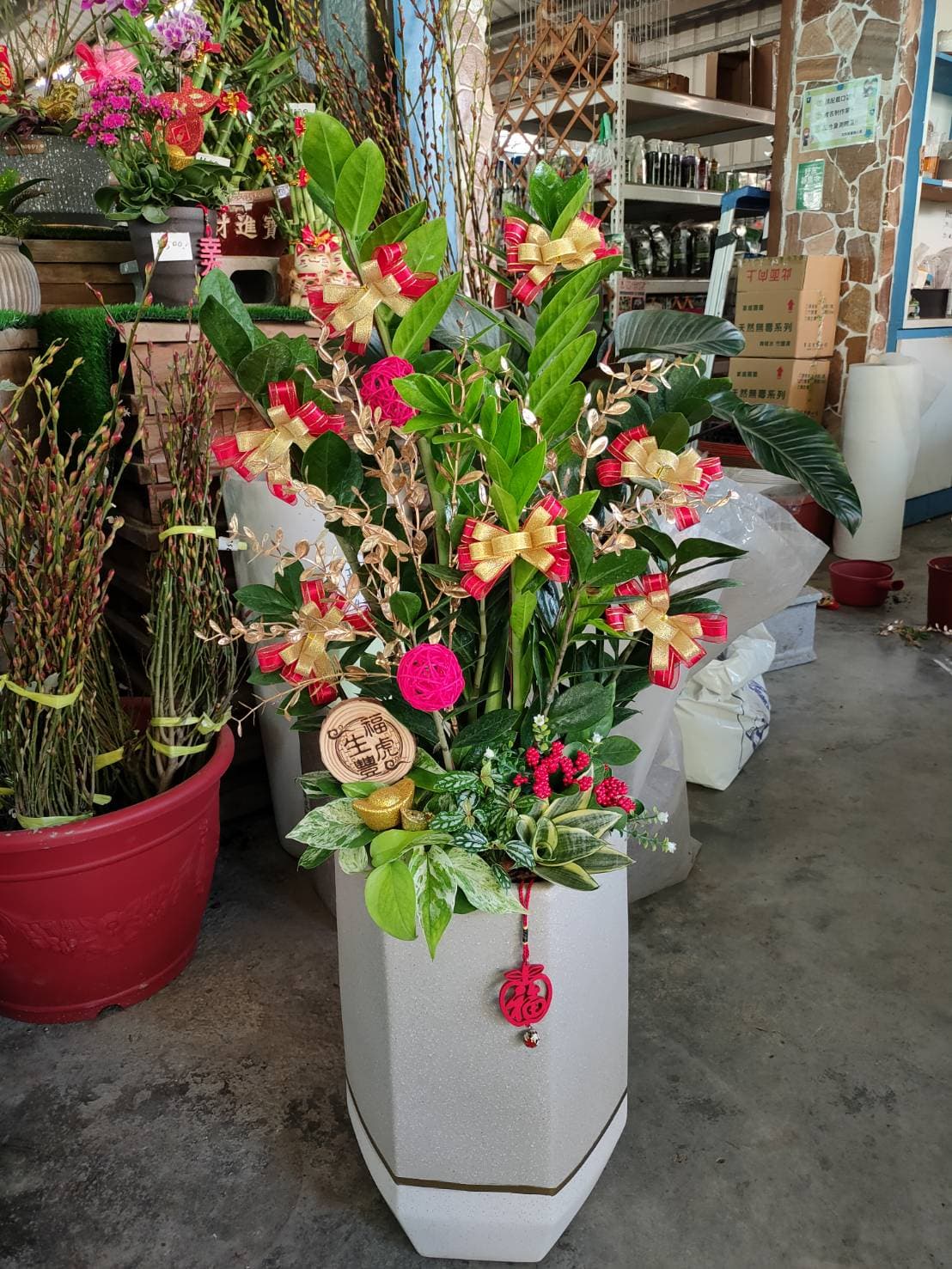 落地型金錢樹開幕祝賀盆栽(限高雄地區)