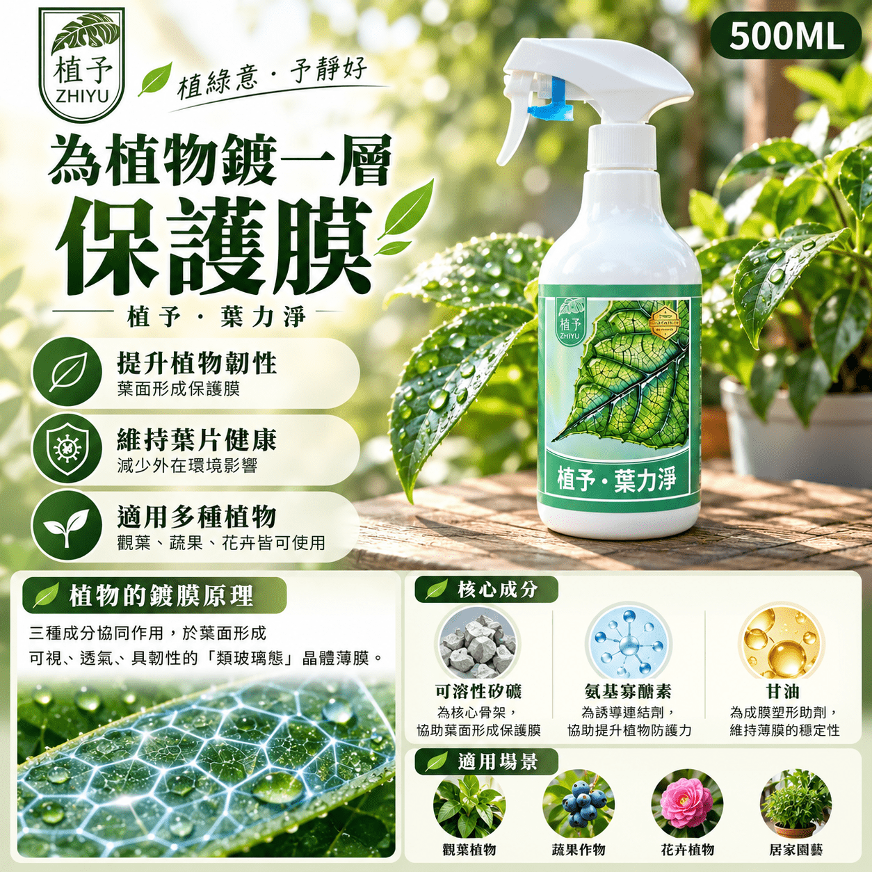 植予・葉力淨|植物葉面養護噴霧
