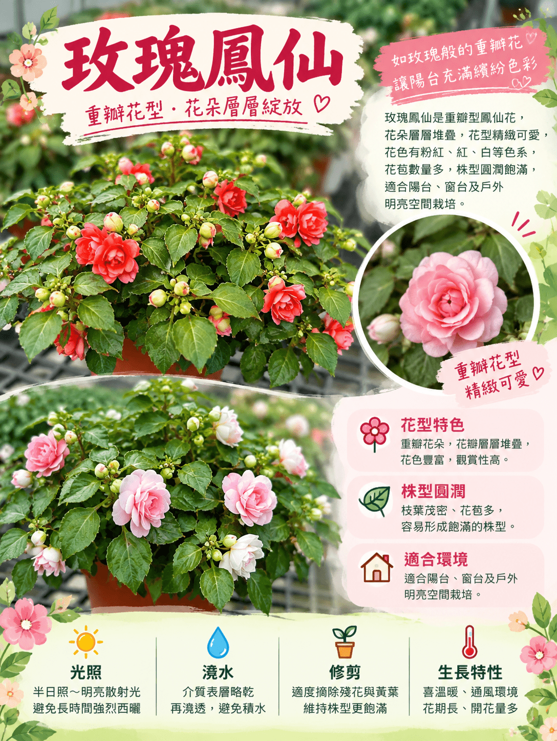 玫瑰鳳仙|盆栽